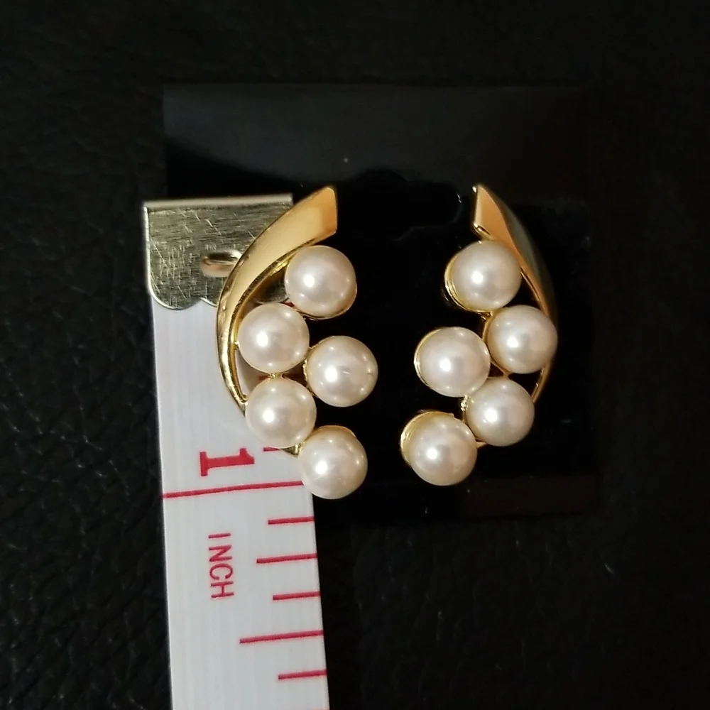 3 for 20. Gold and pearl earrings - Picture 4 of 4